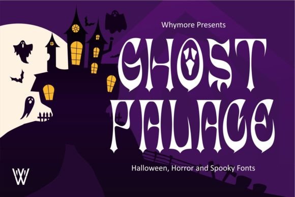 Ghost Palace: Spooky Tropical Font for Halloween