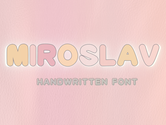Miroslav: The Friendly Display Font for Modern Creative Projects