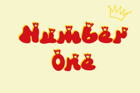 Number One: The Playful Display Font for Memorable Designs