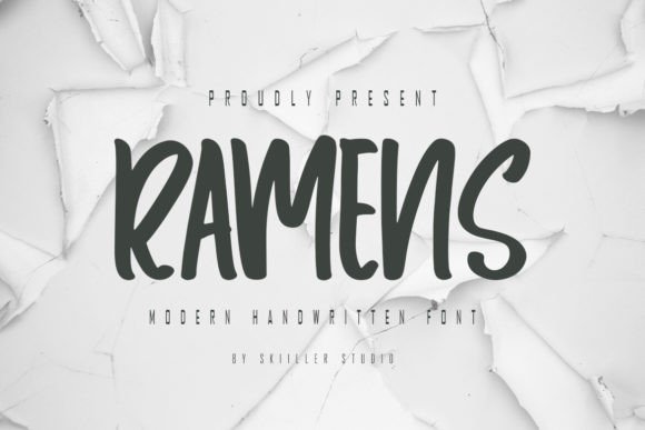 Ramens Font: Elegant Handwritten Style