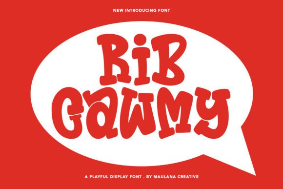 Rib Cawmy: A Playful Display Font for Bold and Creative Design Projects