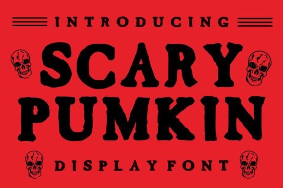 Scary Pumkin: The Bold Display Font That Brings Halloween Designs to Life
