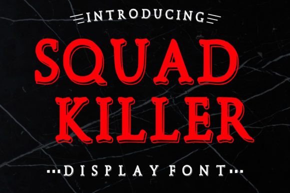 Squad Killer: A Grunge Display Font for Bold Design Projects