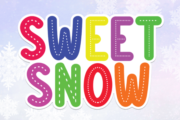Sweet Snow Font: A Playful Design Essential