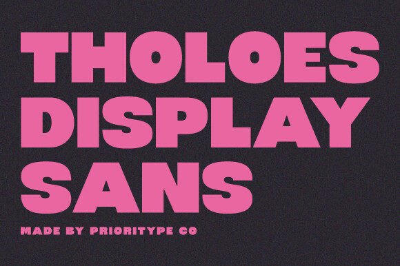 Tholoes: Bold Typography for Impactful Design