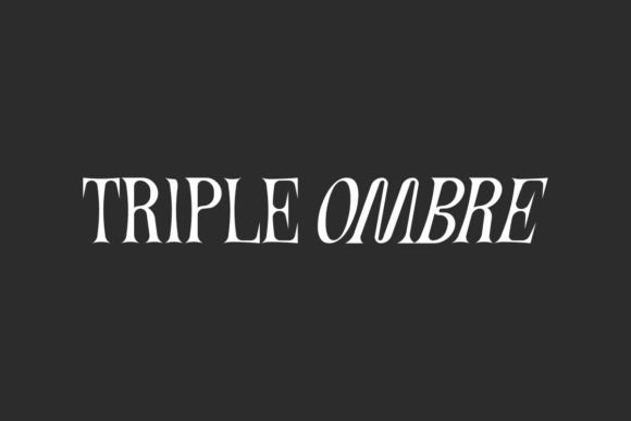 Triple Ombre: Strategic Typography for Brand Positioning and Visual Impact