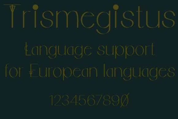 Trismegistus: Where Alchemical Mystery Meets Typographic Elegance