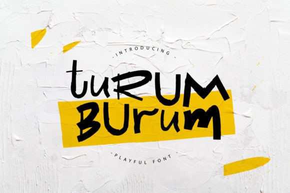 Turum Burum: A Playful Hand-Drawn Font for Bold Design